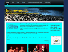 Tablet Screenshot of improvacadia.com